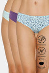 Zivame Anti-Microbial Low Rise Full Coverage Bikini Panty (Pack of 3) - Multicolor — thumbnail 1